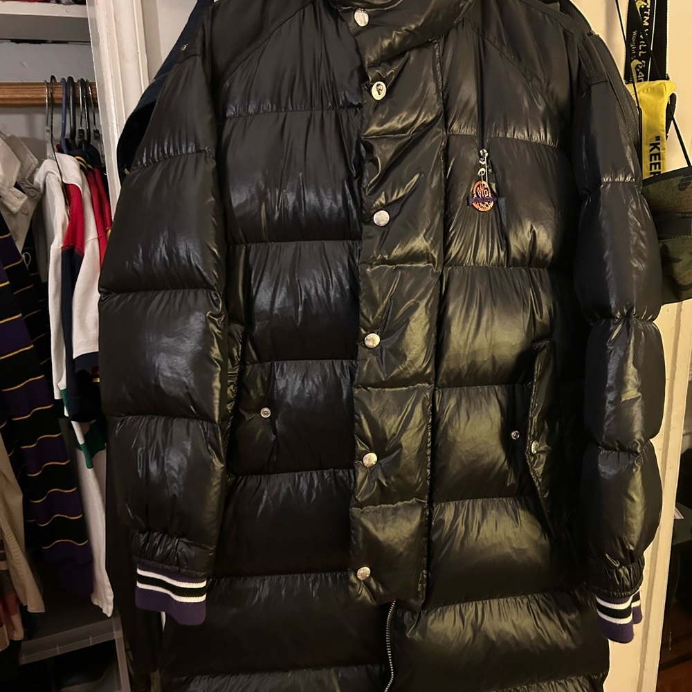 Moncler Shiny Black Puffer Jacket for Men